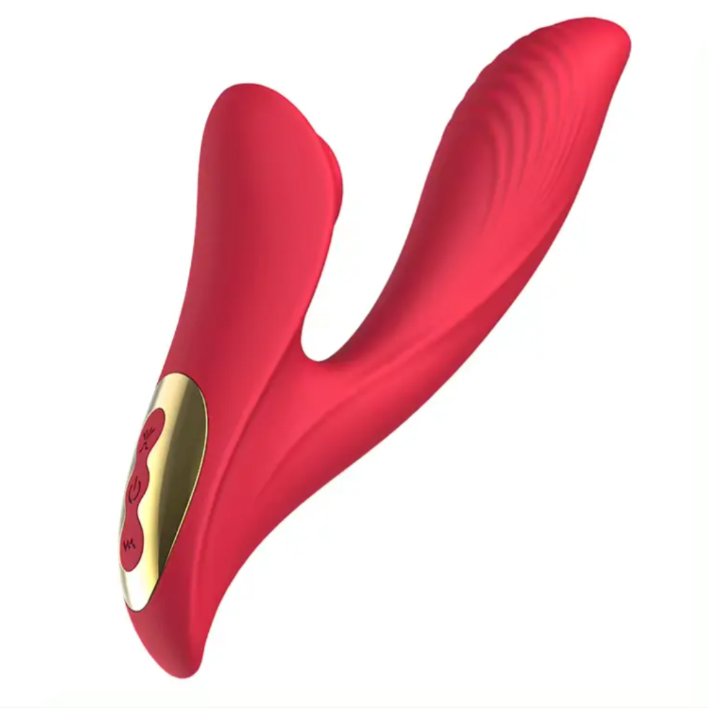 Dubbele Vibrator met Zuigfunctie (Meerdere kleuren)