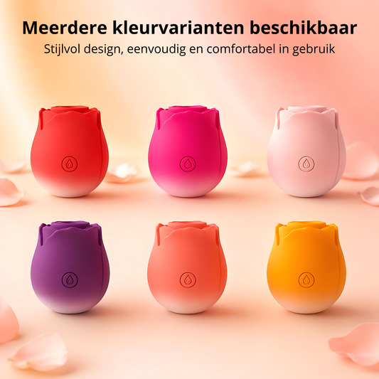 SF Toys Luxe Roos Vibrator – 10 Zuigstanden & Verkrijgbaar in 6 Kleuren