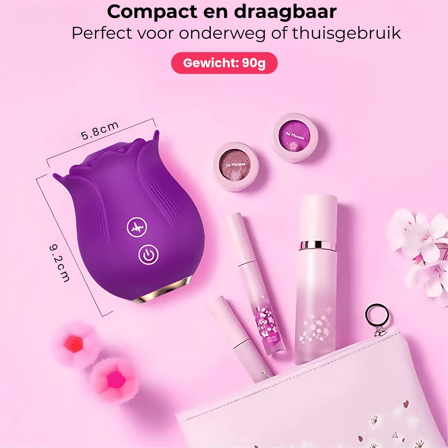 Roos Vibrator – 12 Zuigstanden – Waterdicht & Oplaadbaar – Meerdere Kleuren