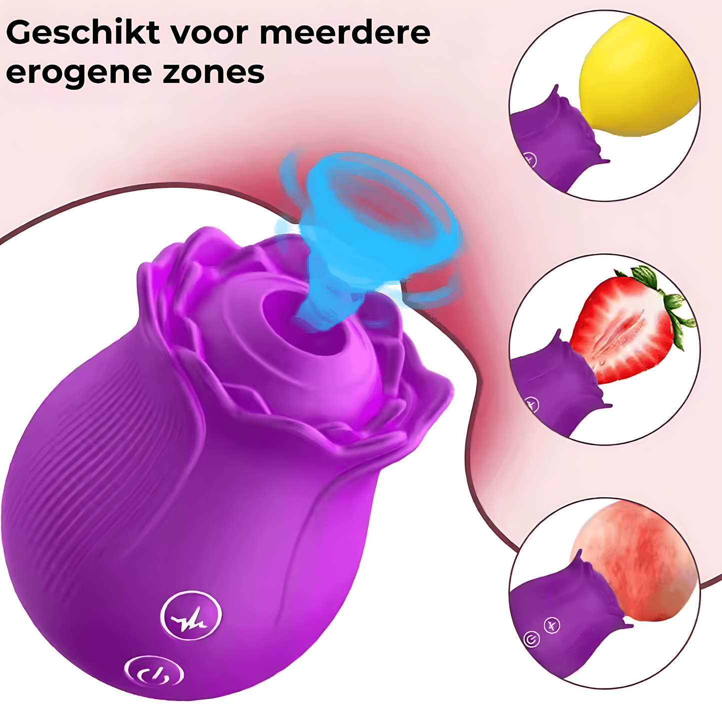 Roos Vibrator – 12 Zuigstanden – Waterdicht & Oplaadbaar – Meerdere Kleuren