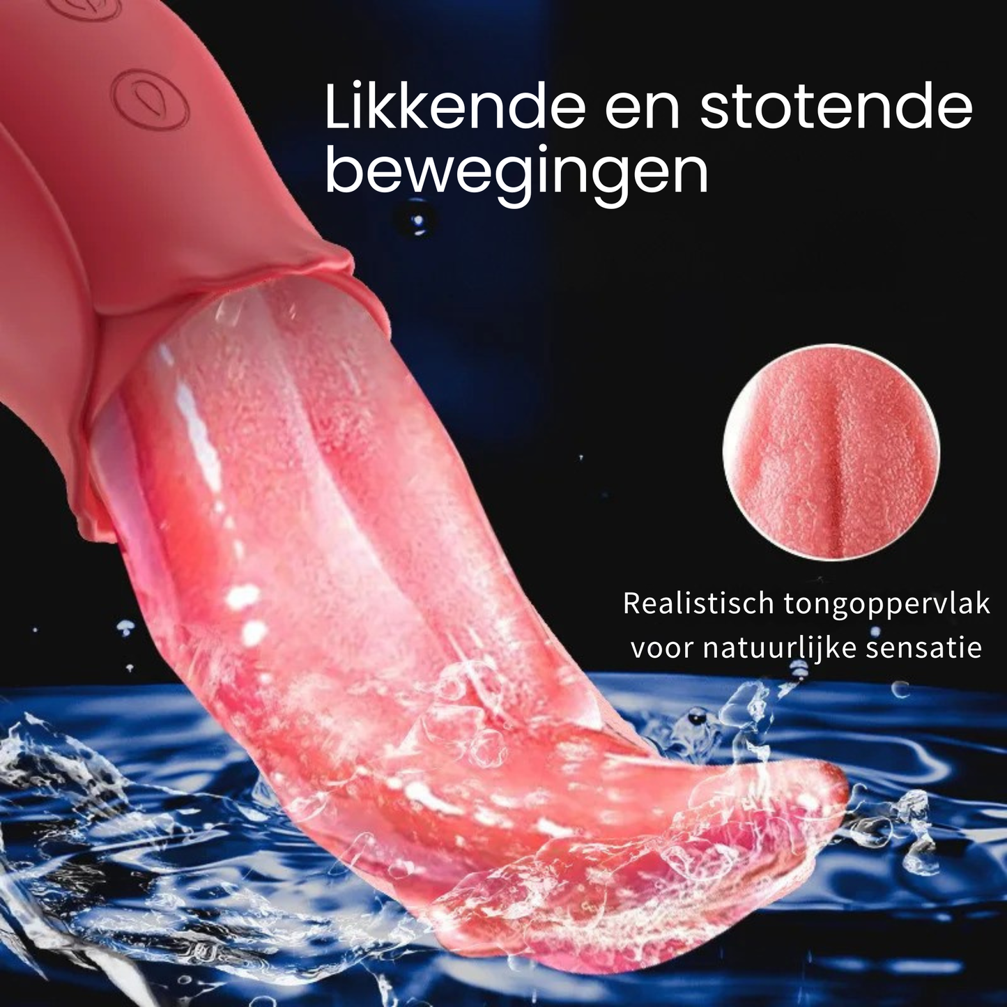 Tong Vibrator Rood – 10 Vibratiestanden – Clitoris, G-spot en Tepel Stimulator