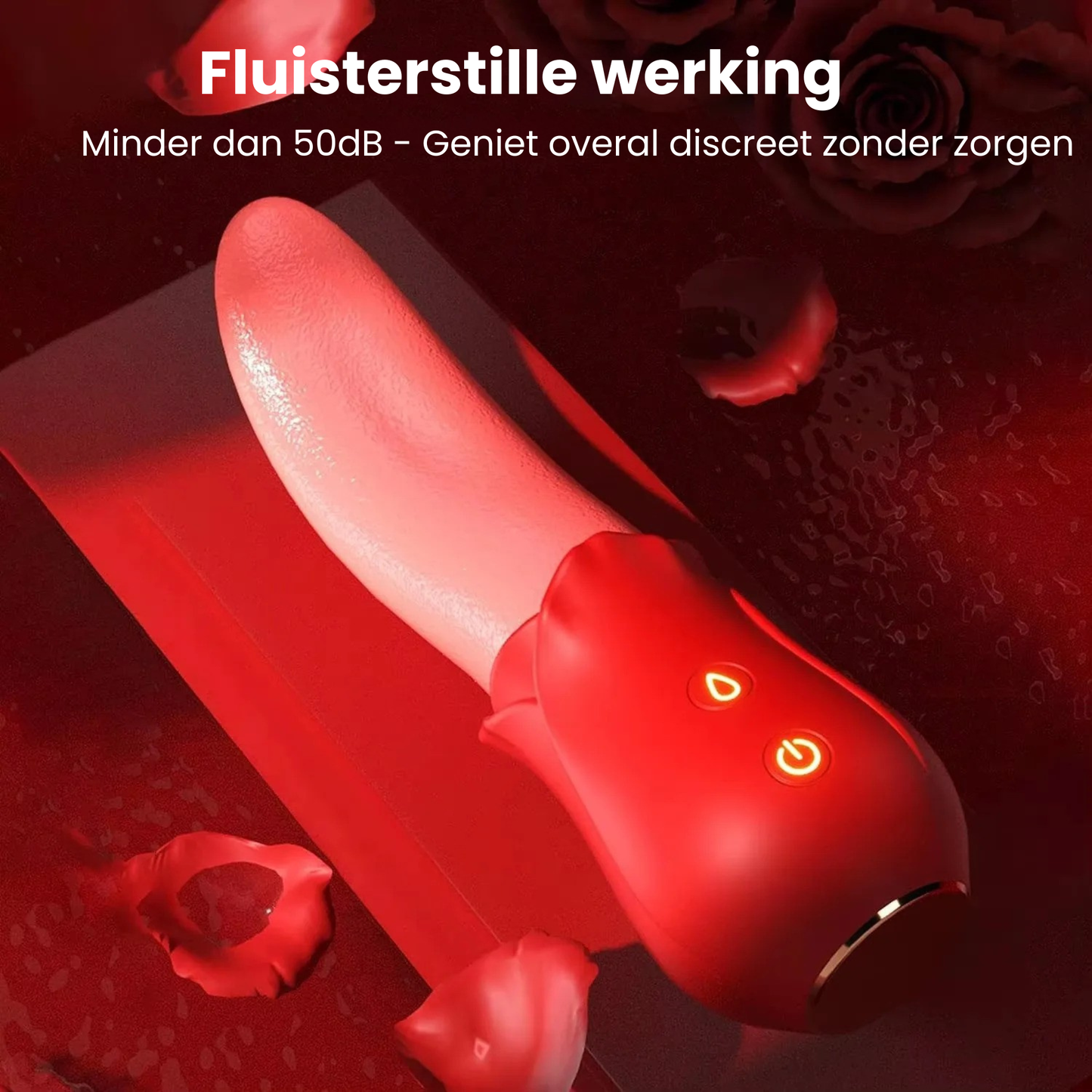 Tong Vibrator Rood – 10 Vibratiestanden – Clitoris, G-spot en Tepel Stimulator