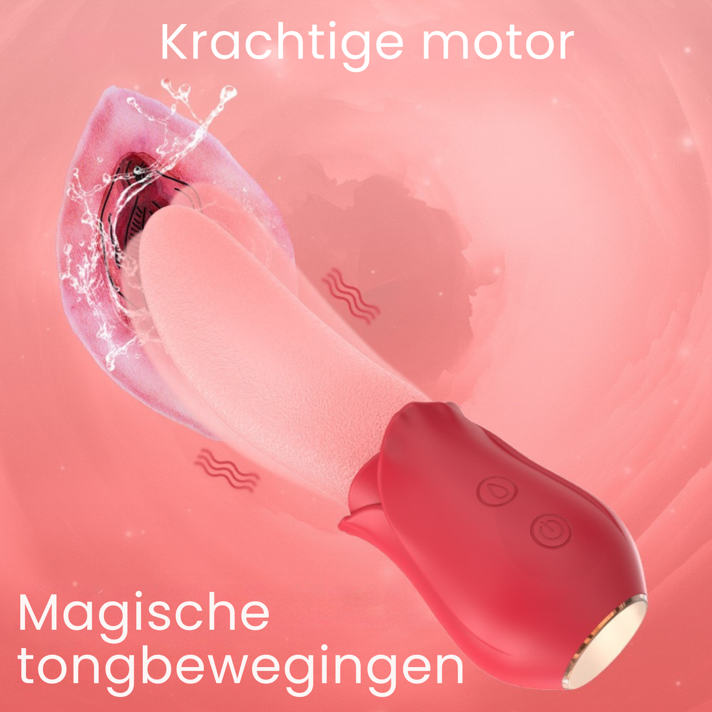 Tong Vibrator Rood – 10 Vibratiestanden – Clitoris, G-spot en Tepel Stimulator