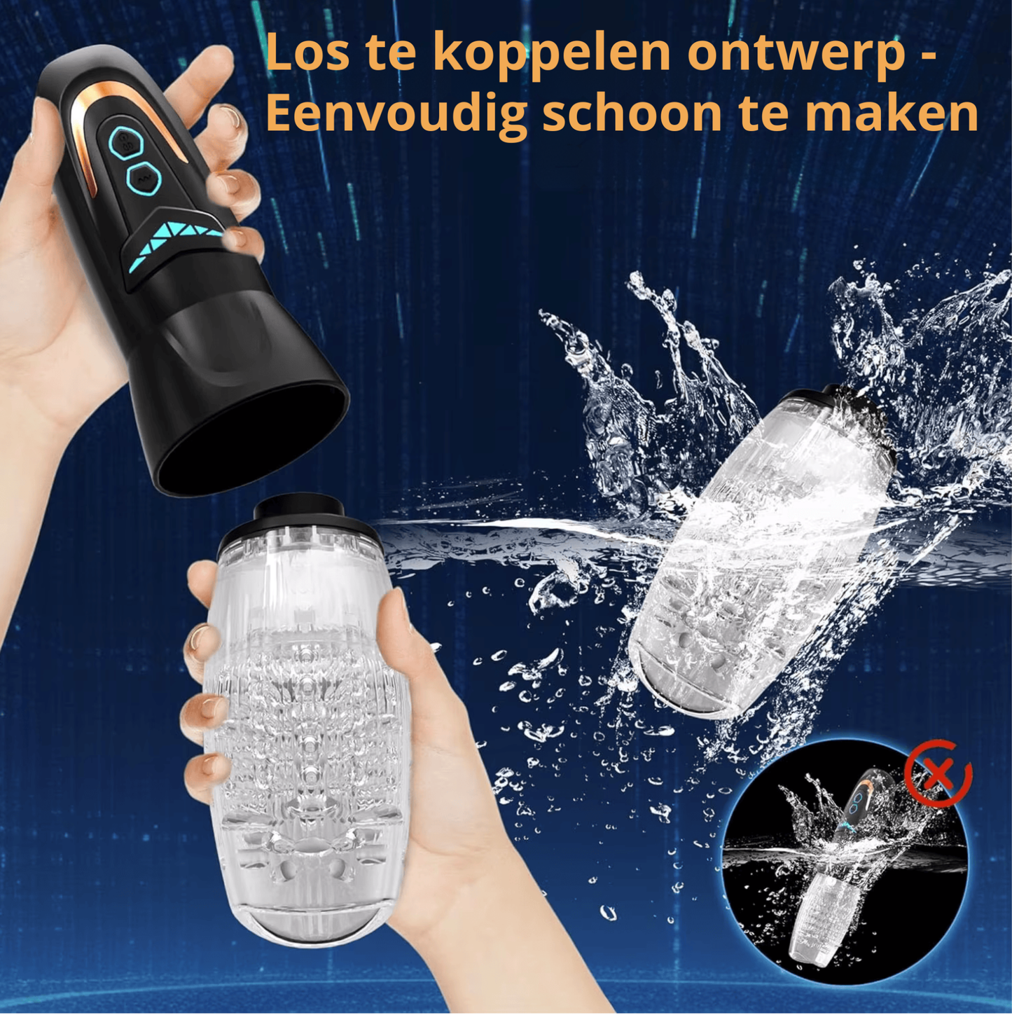 TurboThruster Deluxe – Automatische Masturbator met 8 Thrusting & Roterende Standen – 10 Vibratiestanden