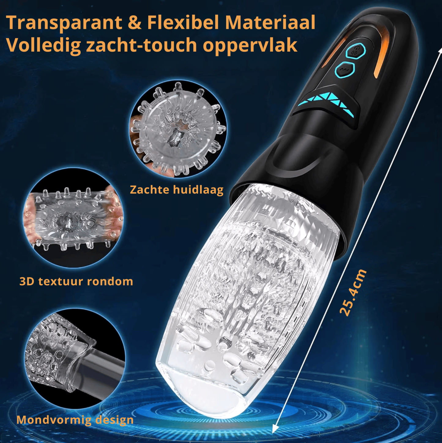 TurboThruster Deluxe – Automatische Masturbator met 8 Thrusting & Roterende Standen – 10 Vibratiestanden