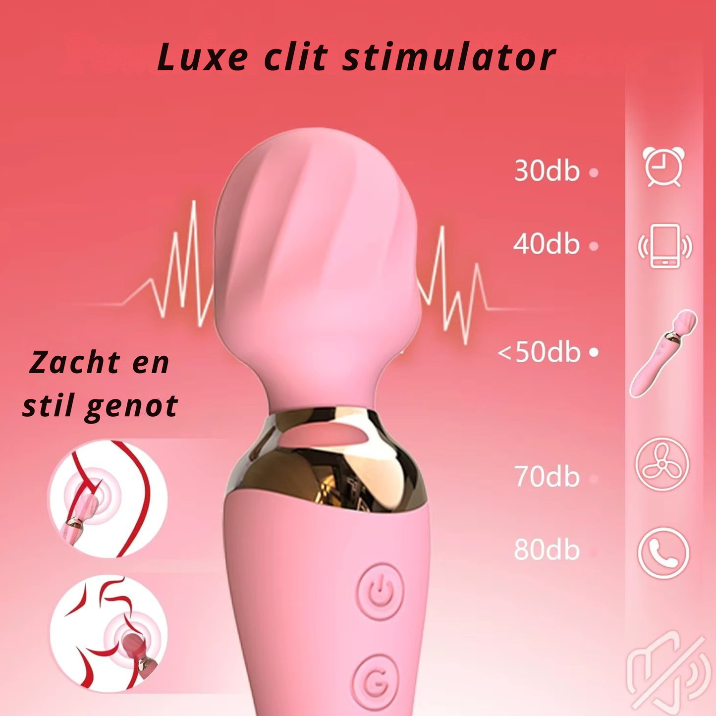 Siliconen Staaf-Vibrator – 10 Vibratiestanden (Meerdere kleuren)