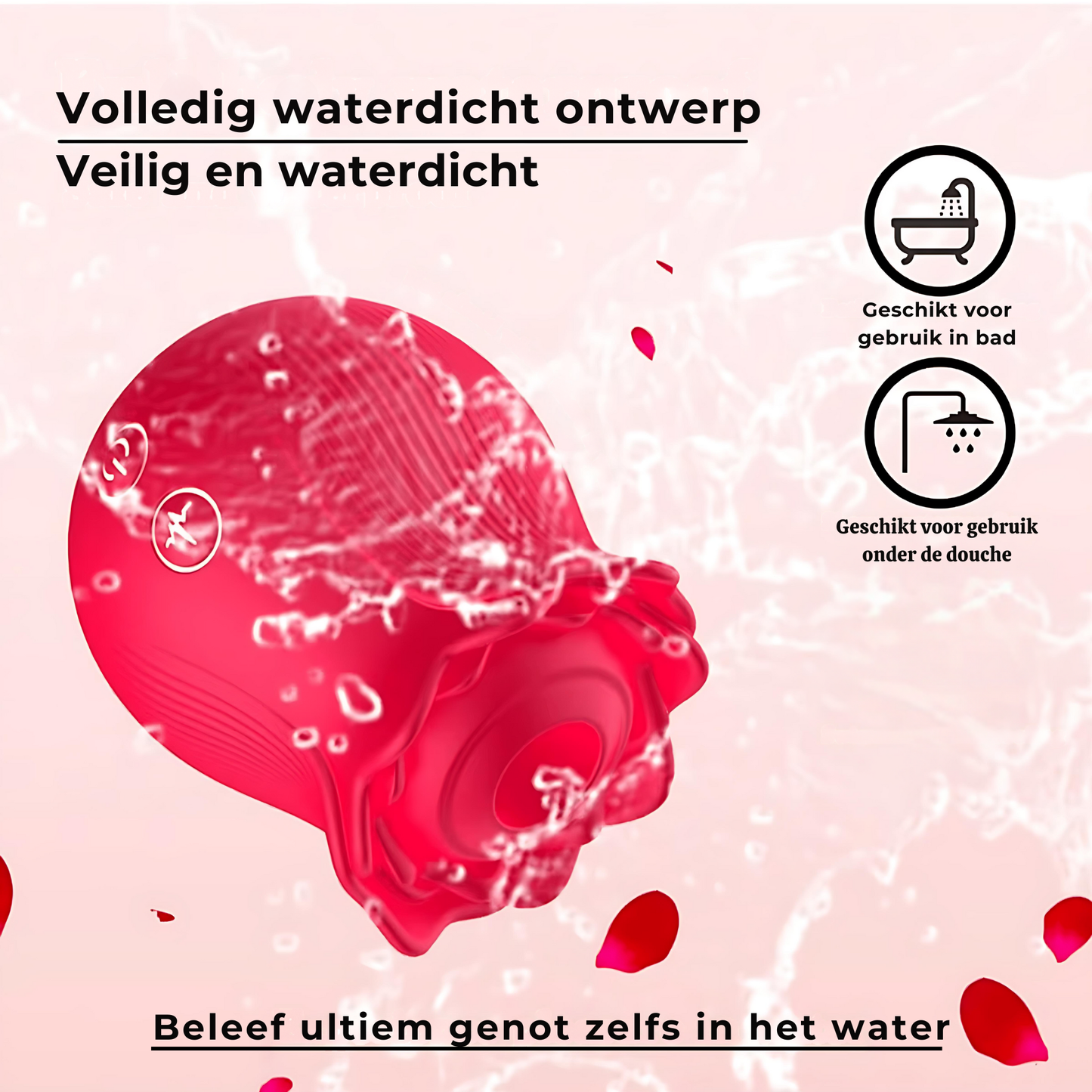 Roos Vibrator – 12 Zuigstanden – Waterdicht & Oplaadbaar – Meerdere Kleuren