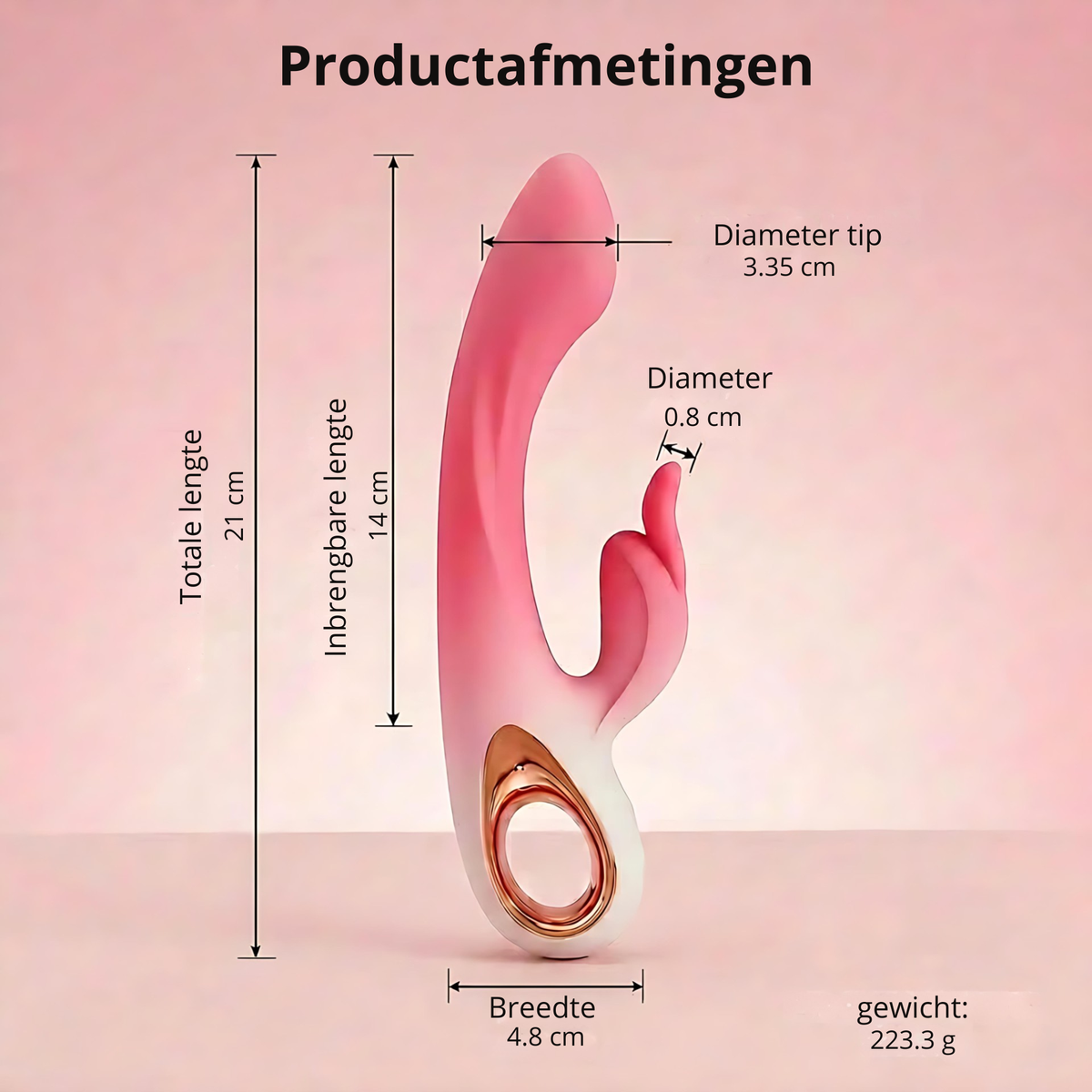 SF Toys Rabbit Vibrator – Dubbele Stimulatie met 10+10 Vibratiestanden - Beschikbaar in 4 kleuren