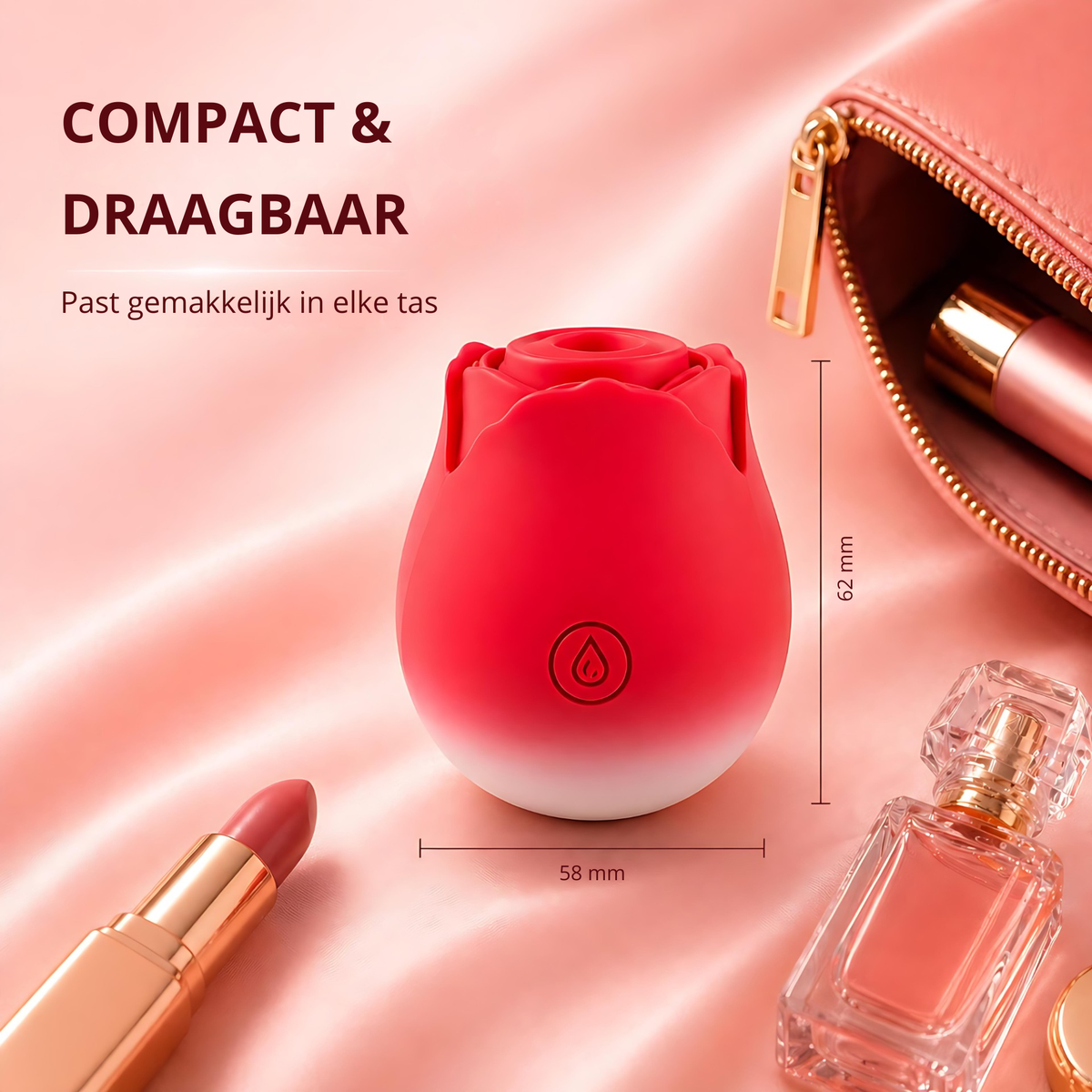 SF Toys Luxe Roos Vibrator – 10 Zuigstanden & Verkrijgbaar in 6 Kleuren