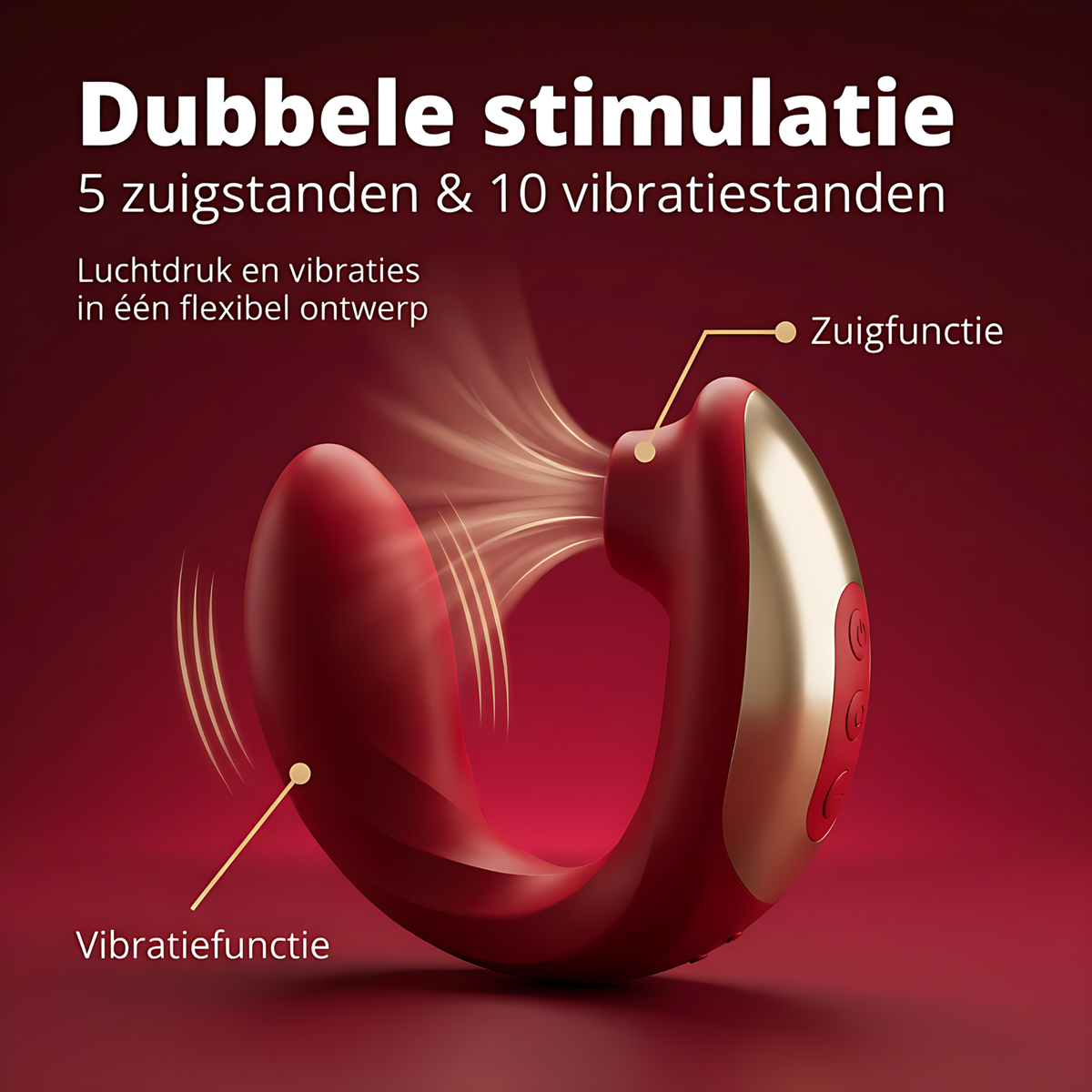 SF Toys SensaCurve Duo 2-in-1 Luchtdruk en Vibratiestimulator