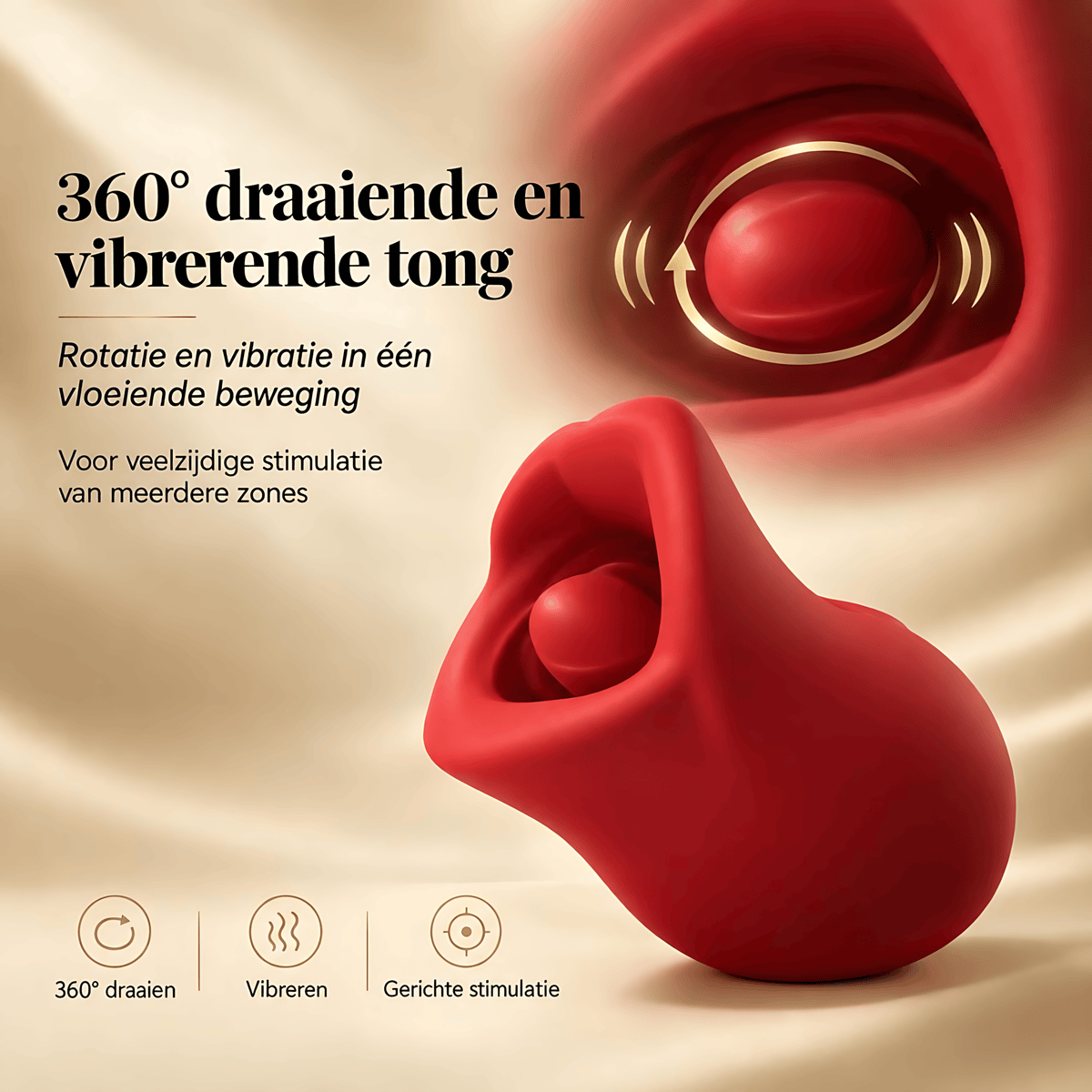 SF Toys Luxe Tong Vibrator – Bionische Tongtechnologie met 10 Intensiteitsstanden