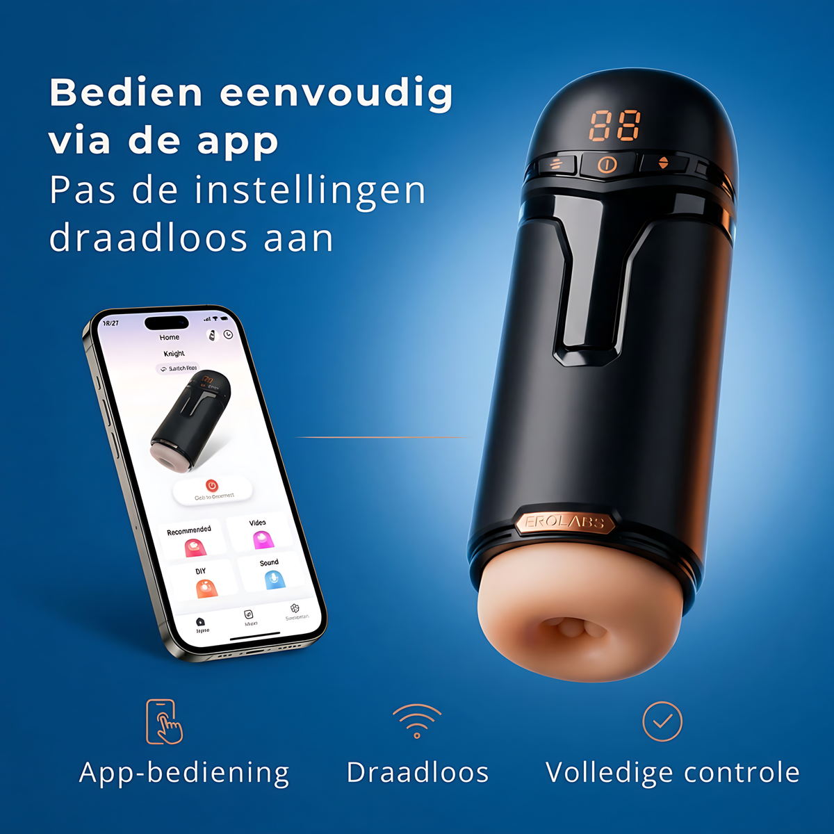 SF Toys – EROLABS SyncWave Pro – Appgestuurde Automatische Masturbator