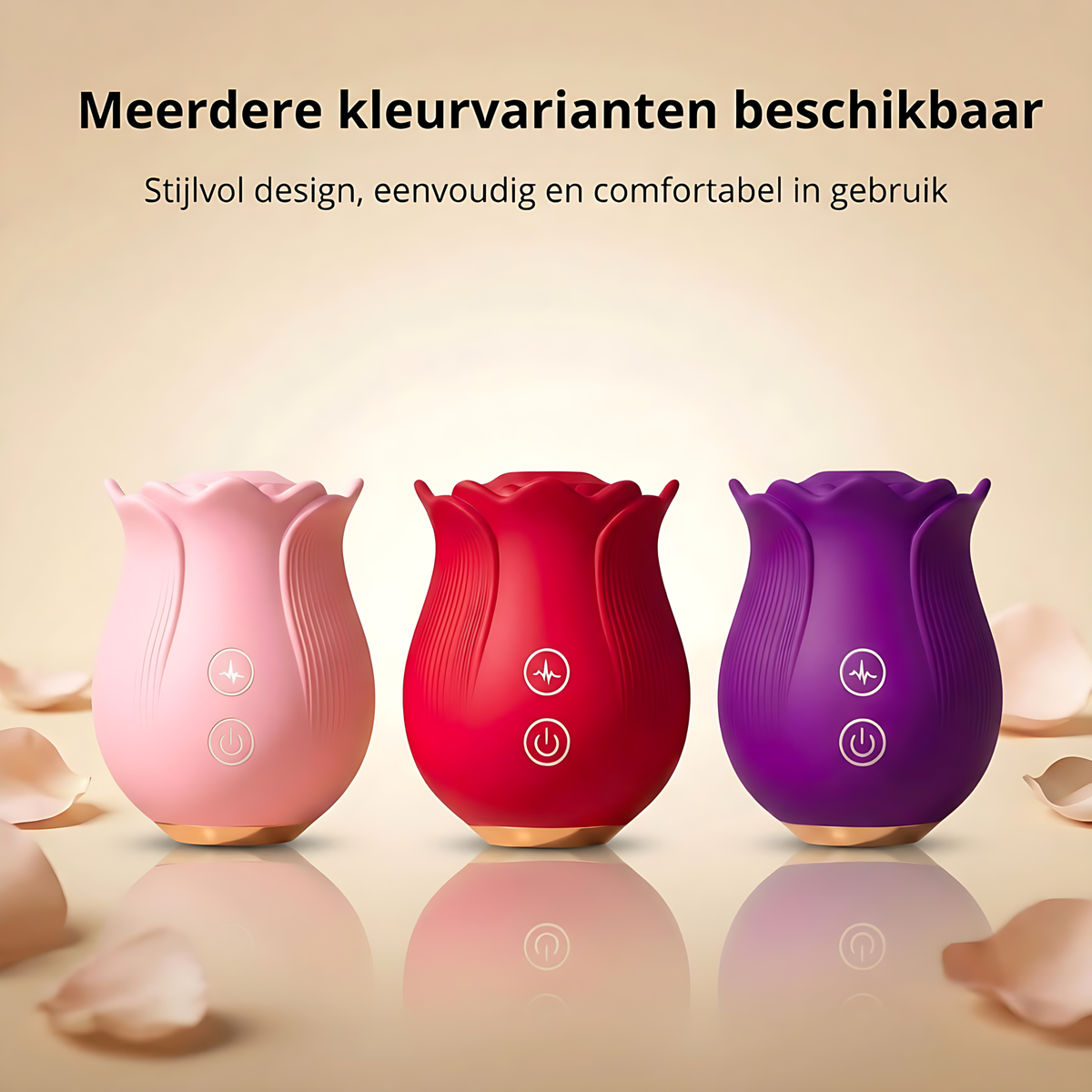 SF Toys Roos Vibrator – 12 Zuigstanden Verkrijgbaar in 3 Kleuren