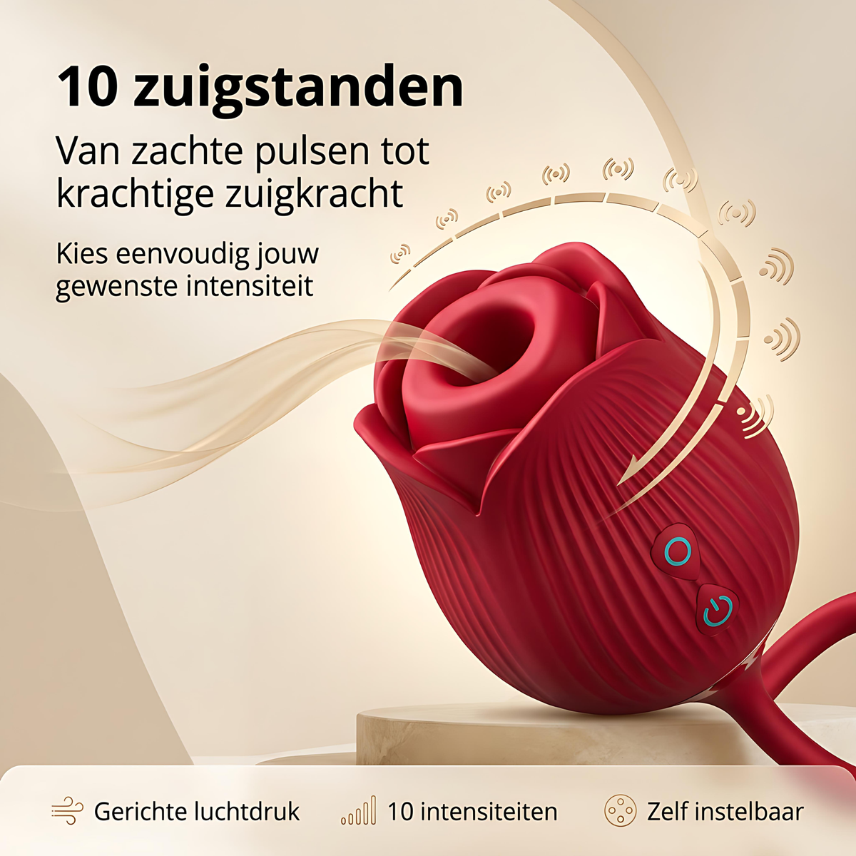 SF Toys RoseMotion Duo – Roos Zuigstimulator - 4 kleuren varianten beschikbaar