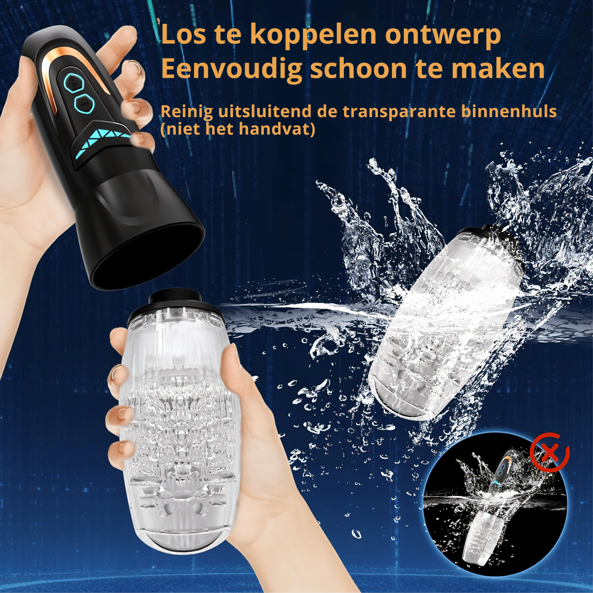 TurboThruster Deluxe – Automatische Masturbator met 8 Thrusting & Roterende Standen – 10 Vibratiestanden