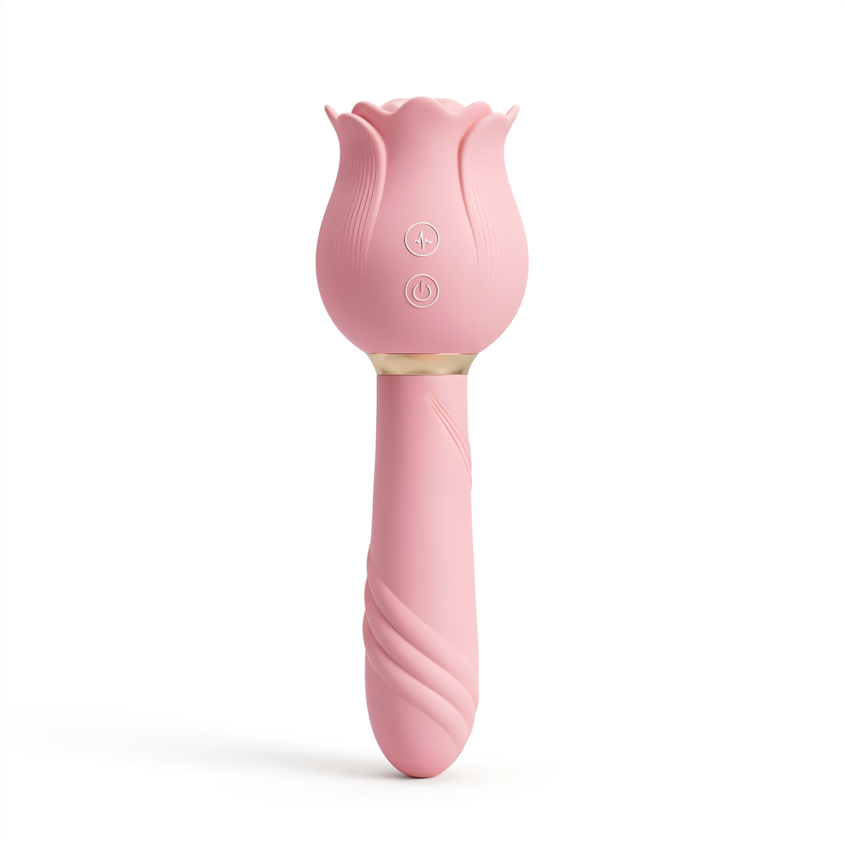 Rozen Staaf Vibrator – Dubbele Stimulatie – 12 Zuigstanden & 12 Vibratiestanden - Verkrijgbaar in 3 kleuren