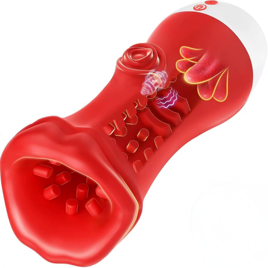 SF Toys Deep Throat Masturbator – 9 Tongbewegingen & 9 Vibratiestanden