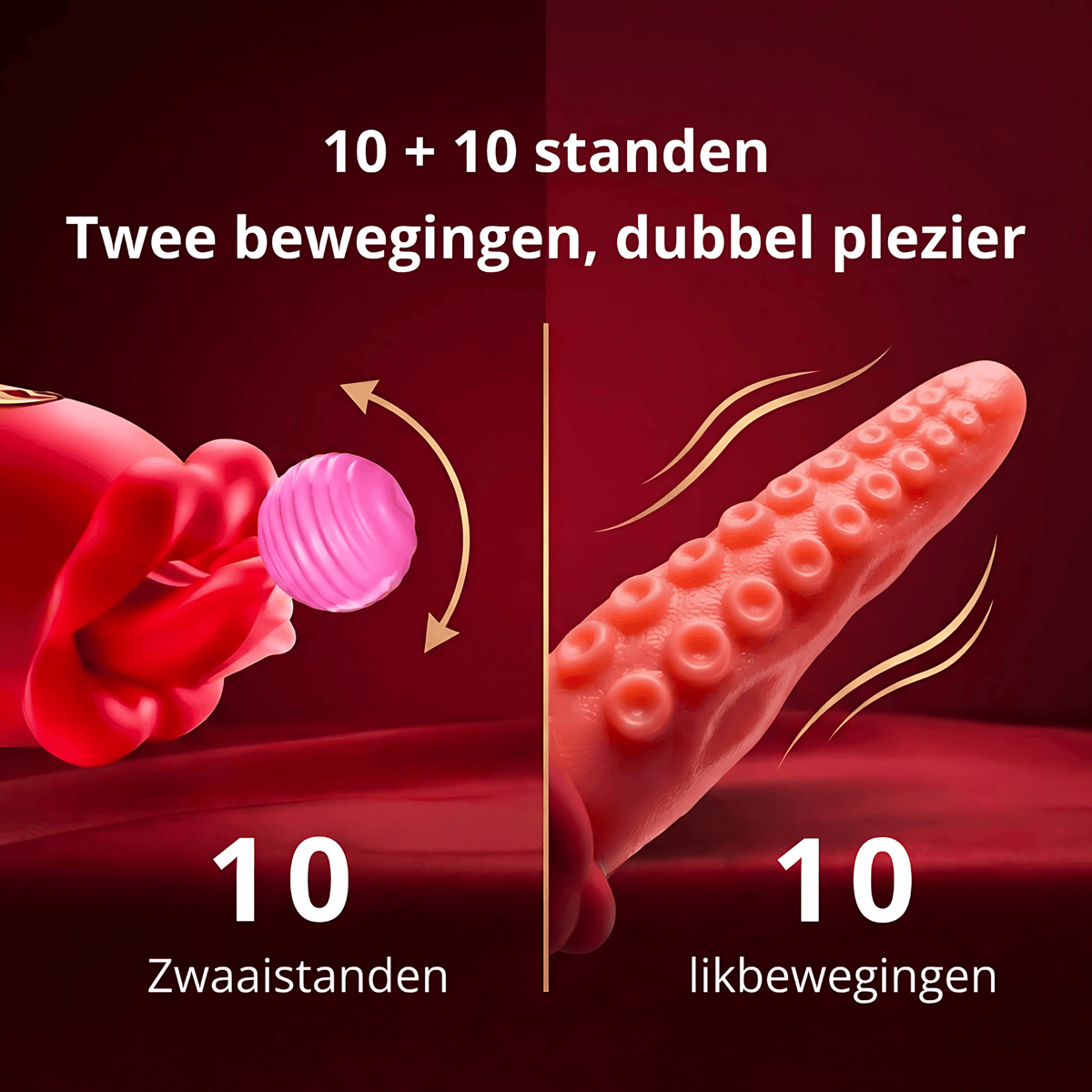 SF Toys OctoLick 3-in-1 Tong Vibrator
