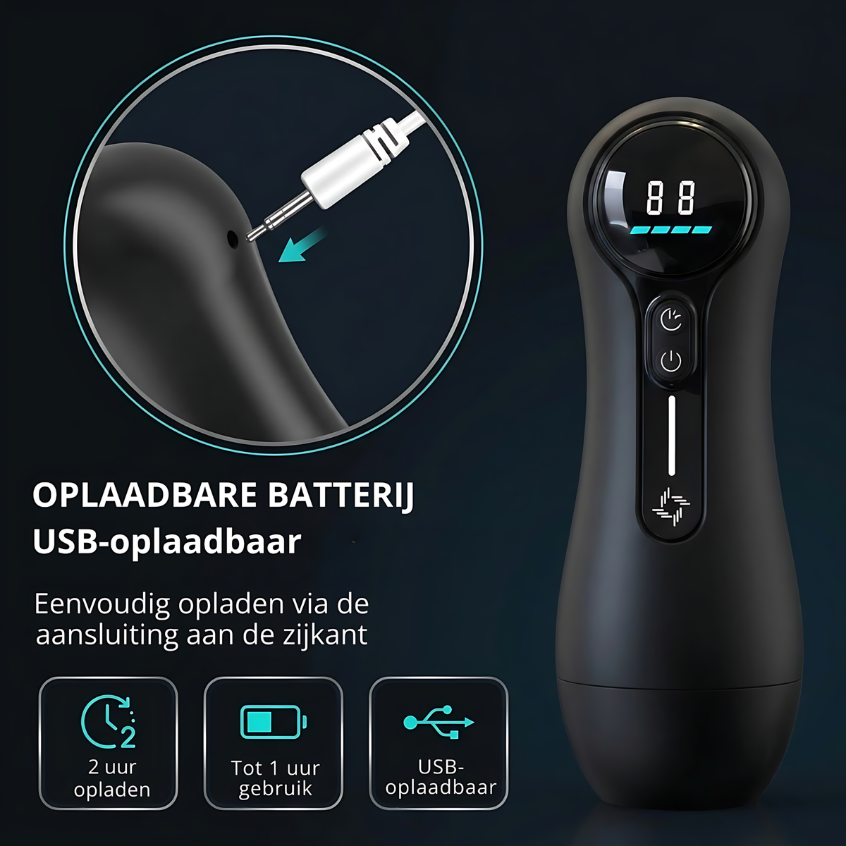 SF Toys Vortex Pro Masturbator – 9 vibratiestanden & 4 zuigstanden