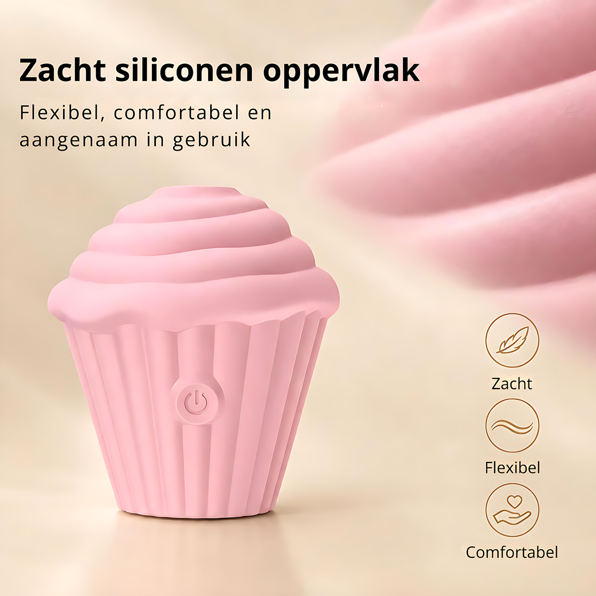SF Toys Cupcake Bliss – Clitoriszuiger met Luchtdruk & 5 Zuigstanden