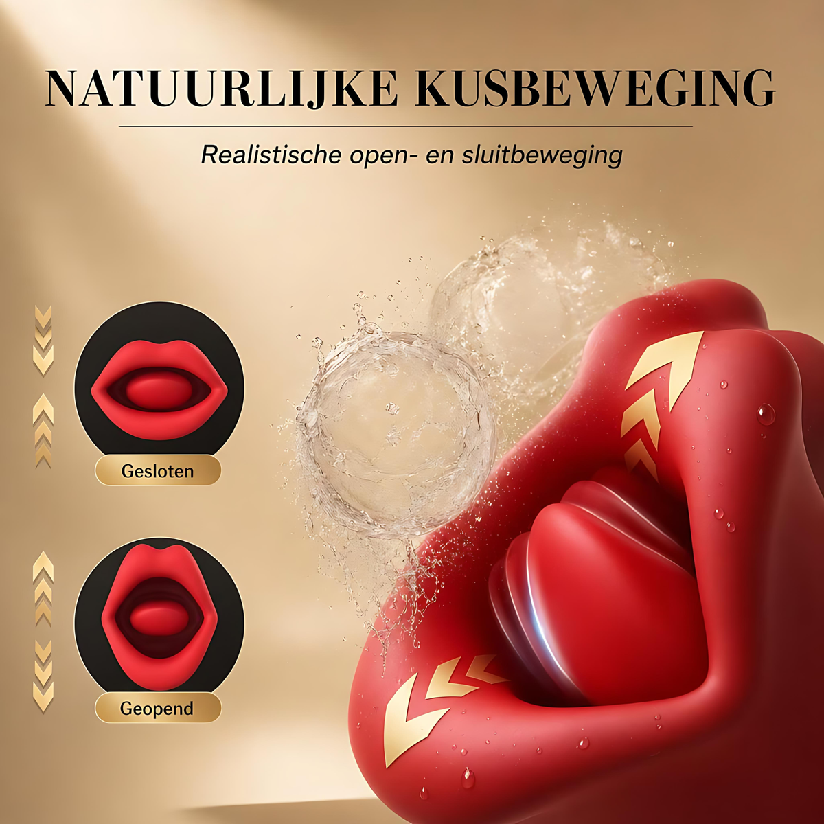 SF Toys 2-in-1 Tongvibrator – Realistische Kusbewegingen & 10 Vibratiestanden