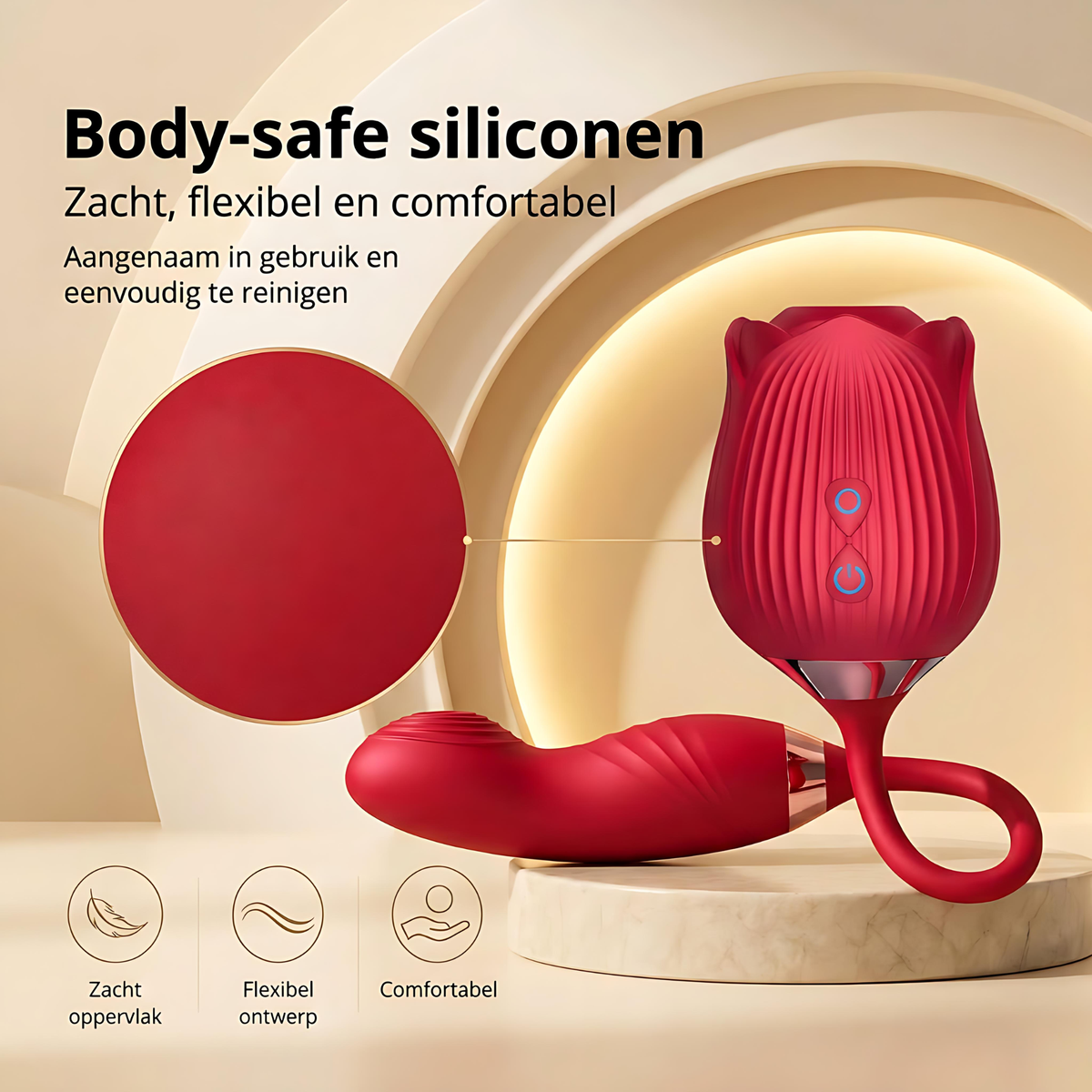 SF Toys RoseMotion Duo – Roos Zuigstimulator - 4 kleuren varianten beschikbaar