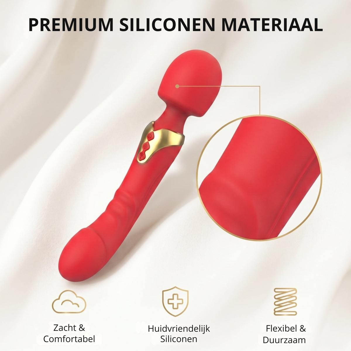 SF Toys Luxe Wandvibrator  – Dubbele Motor met 20 Vibratiecombinaties - Verkrijgbaar in 3 Kleuren