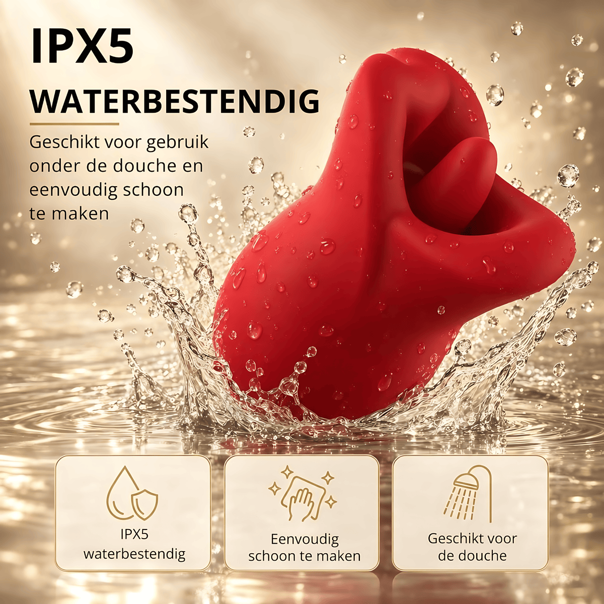 SF Toys Luxe Tong Vibrator – Bionische Tongtechnologie met 10 Intensiteitsstanden