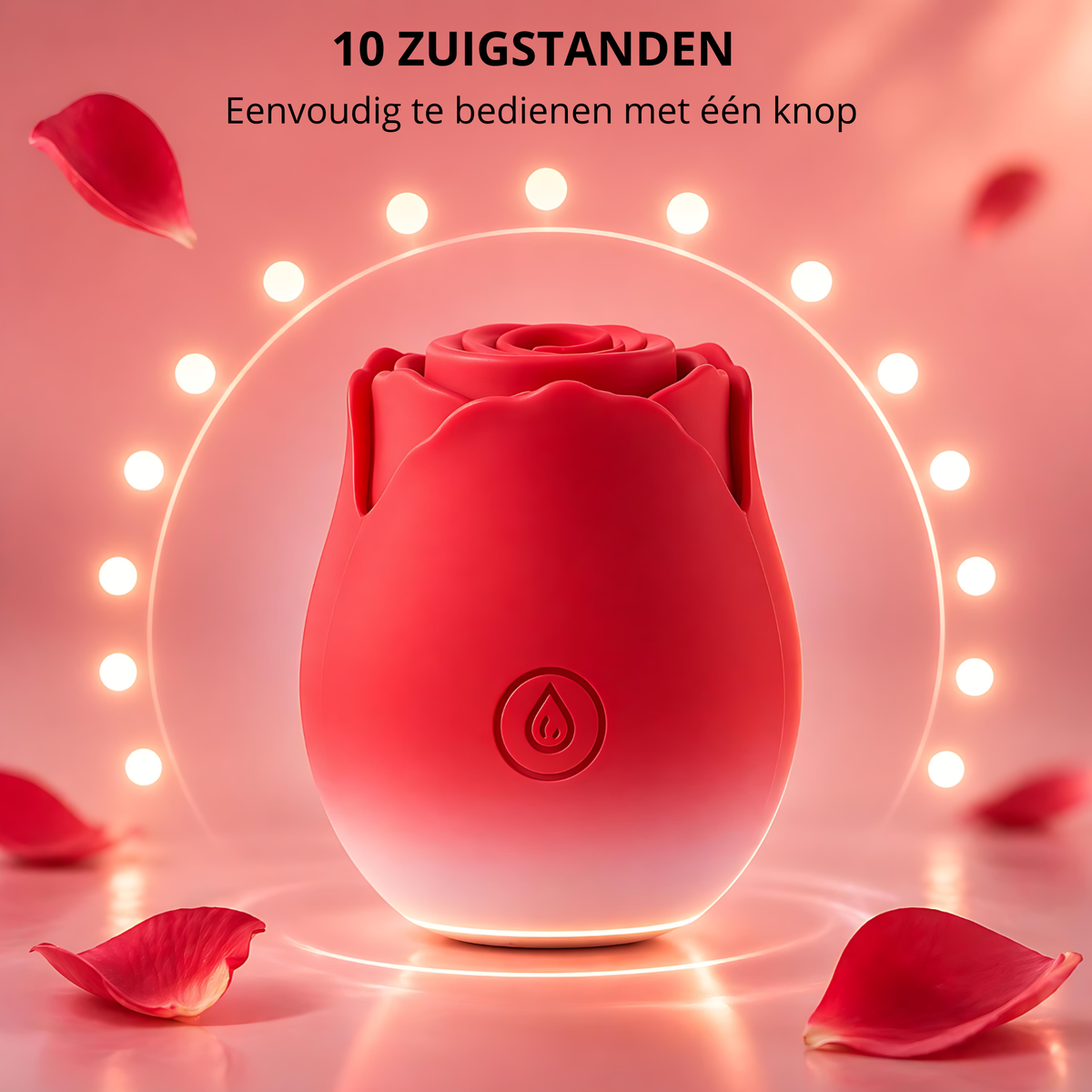 SF Toys Luxe Roos Vibrator – 10 Zuigstanden & Verkrijgbaar in 6 Kleuren