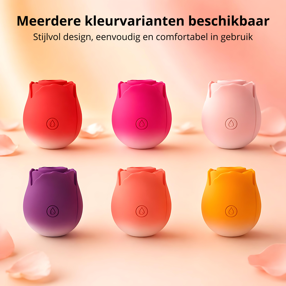 SF Toys Luxe Roos Vibrator – 10 Zuigstanden & Verkrijgbaar in 6 Kleuren
