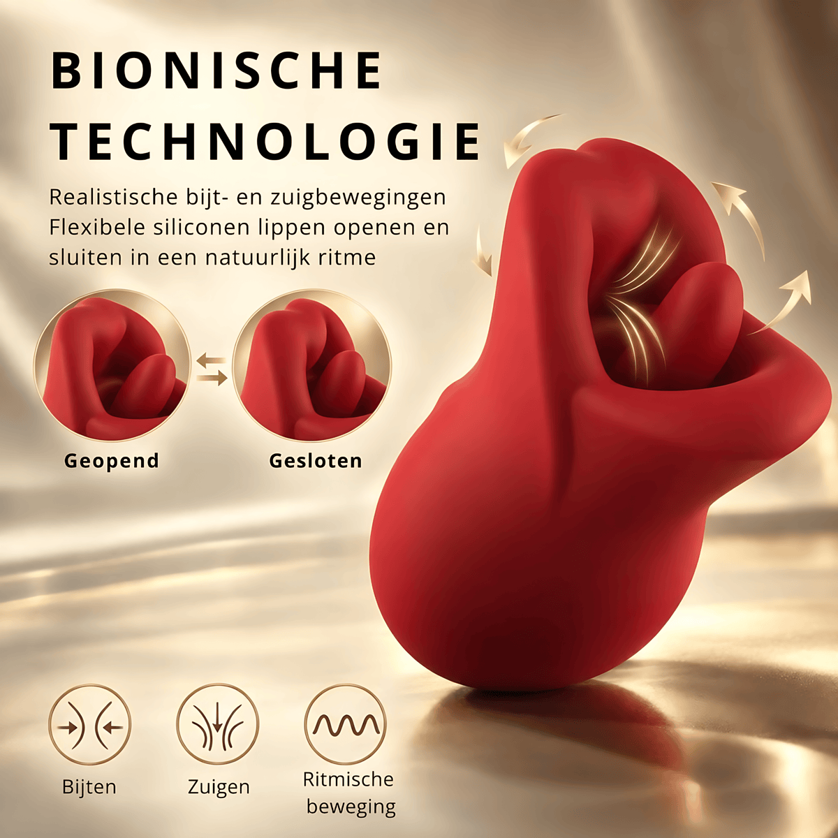 SF Toys Luxe Tong Vibrator – Bionische Tongtechnologie met 10 Intensiteitsstanden