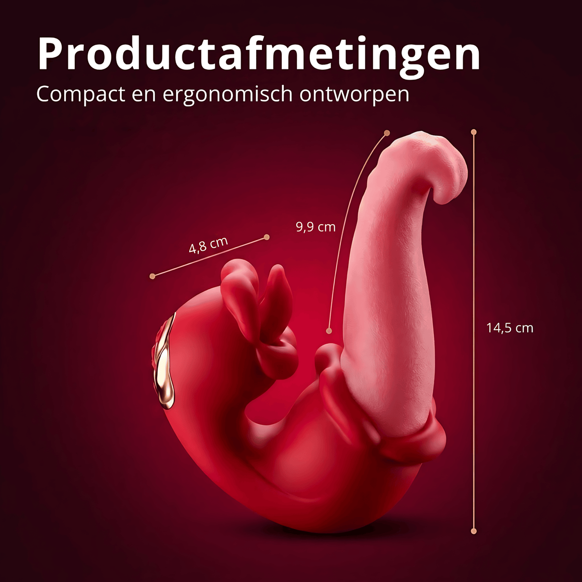 SF Toys VelvetLick – 3-in-1 Tong Vibrator met 20 Standen