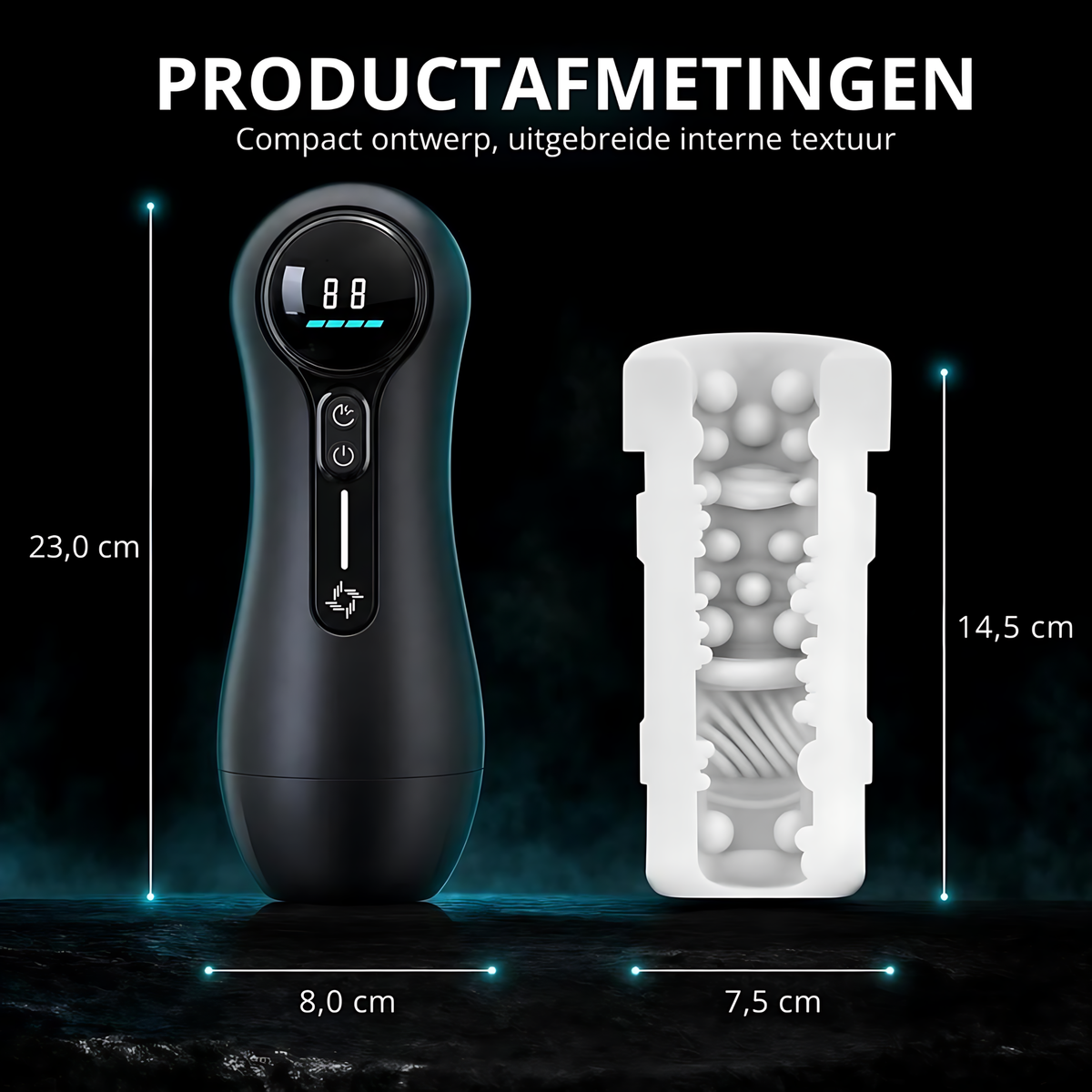 SF Toys Vortex Pro Masturbator – 9 vibratiestanden & 4 zuigstanden