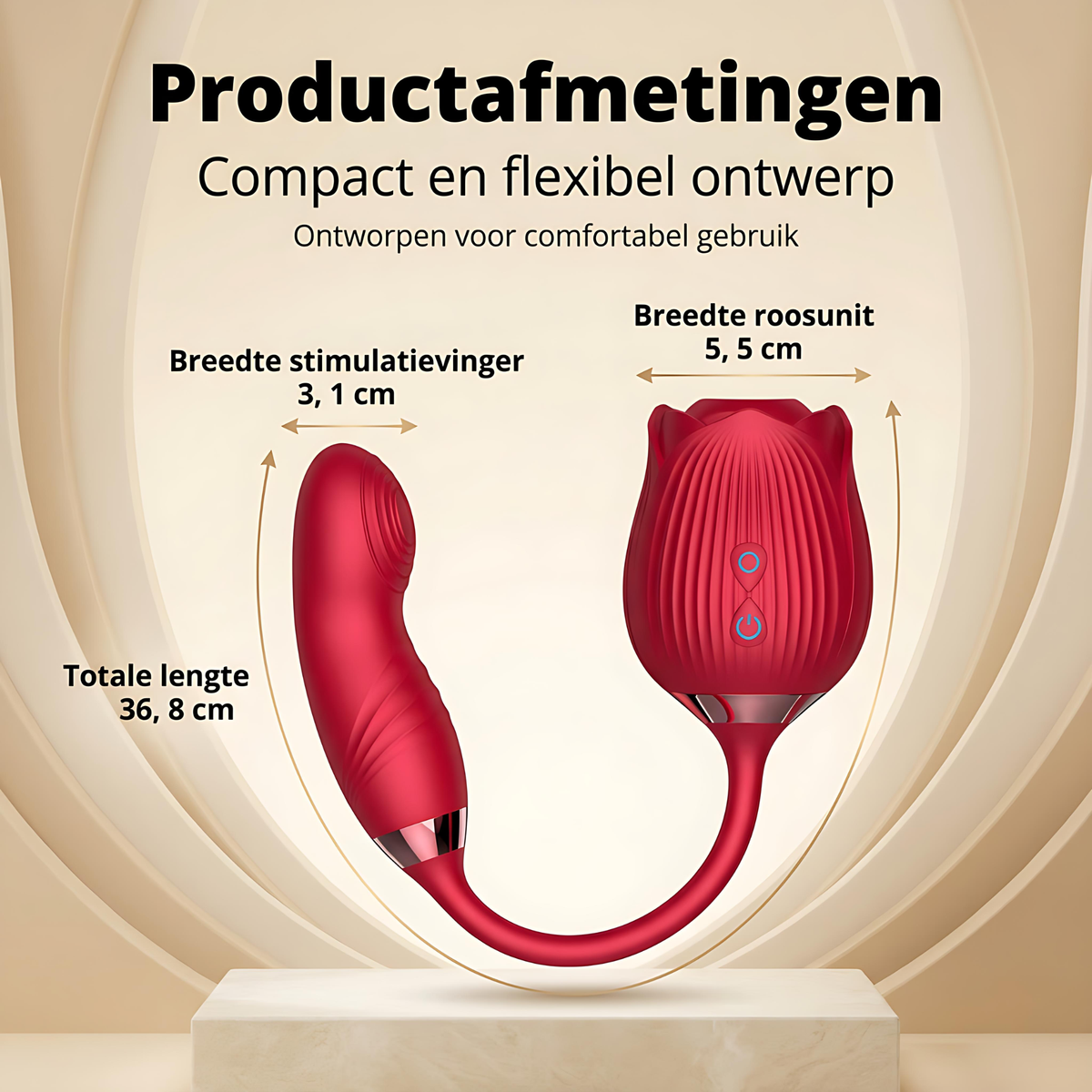 SF Toys RoseMotion Duo – Roos Zuigstimulator - 4 kleuren varianten beschikbaar