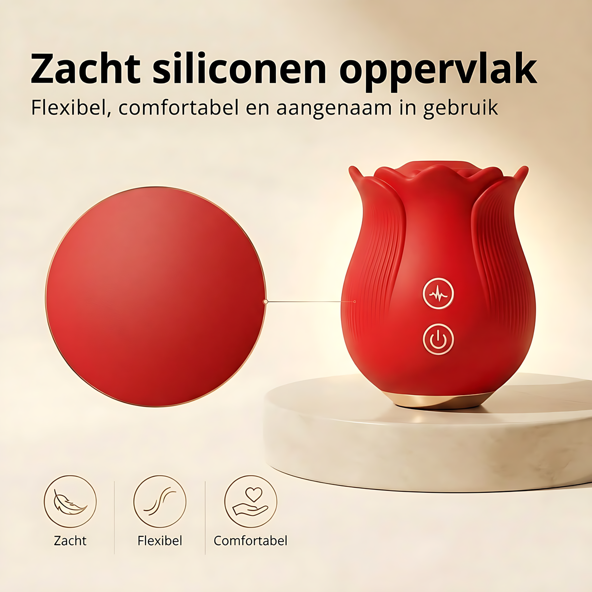 SF Toys Roos Vibrator – 12 Zuigstanden Verkrijgbaar in 3 Kleuren