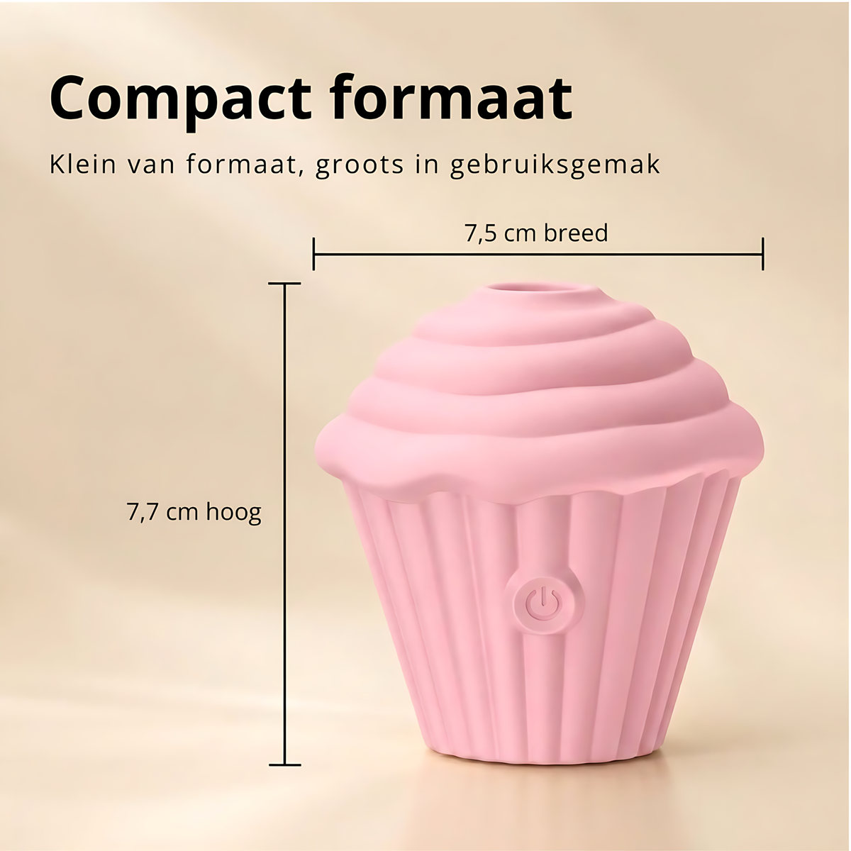 SF Toys Cupcake Bliss – Clitoriszuiger met Luchtdruk & 5 Zuigstanden