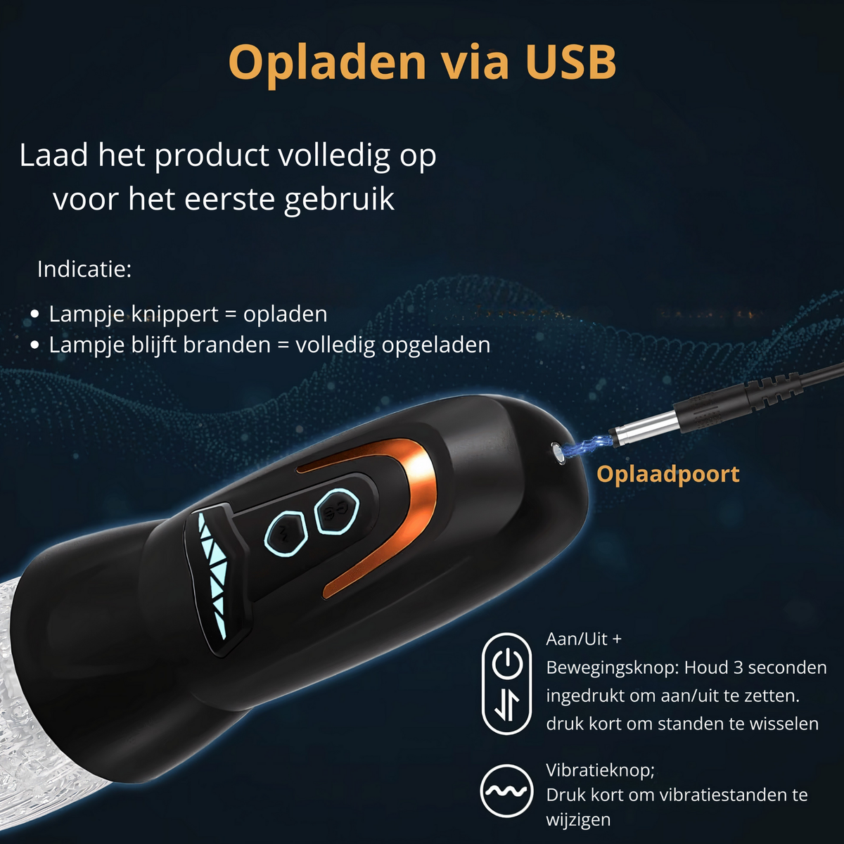TurboThruster Deluxe – Automatische Masturbator met 8 Thrusting & Roterende Standen – 10 Vibratiestanden