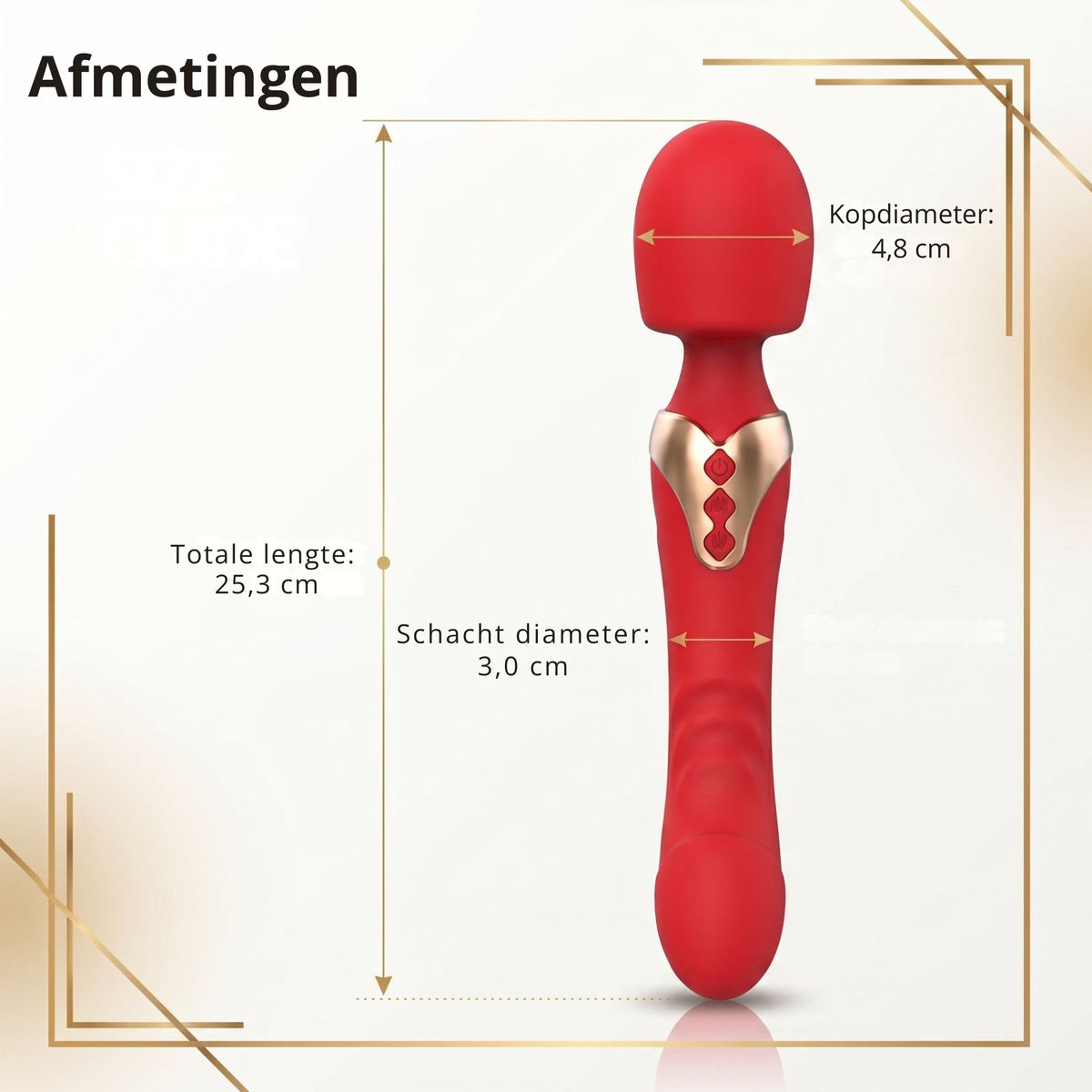 SF Toys Luxe Wandvibrator  – Dubbele Motor met 20 Vibratiecombinaties - Verkrijgbaar in 3 Kleuren