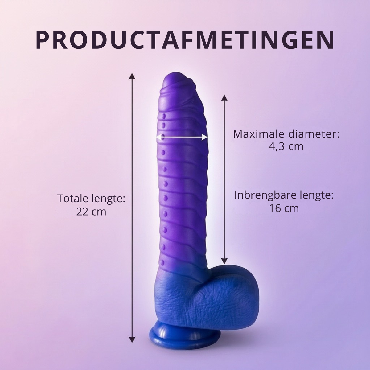 SF Toys Verwarmbare Dildo met Zuignap – Afstandsbediening – Paars
