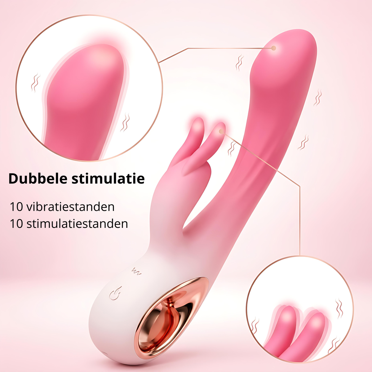SF Toys Rabbit Vibrator – Dubbele Stimulatie met 10+10 Vibratiestanden - Beschikbaar in 4 kleuren