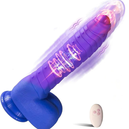 SF Toys Verwarmbare Dildo met Zuignap – Afstandsbediening – Paars
