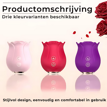 Roos Vibrator – 12 Zuigstanden – Waterdicht & Oplaadbaar – Meerdere Kleuren