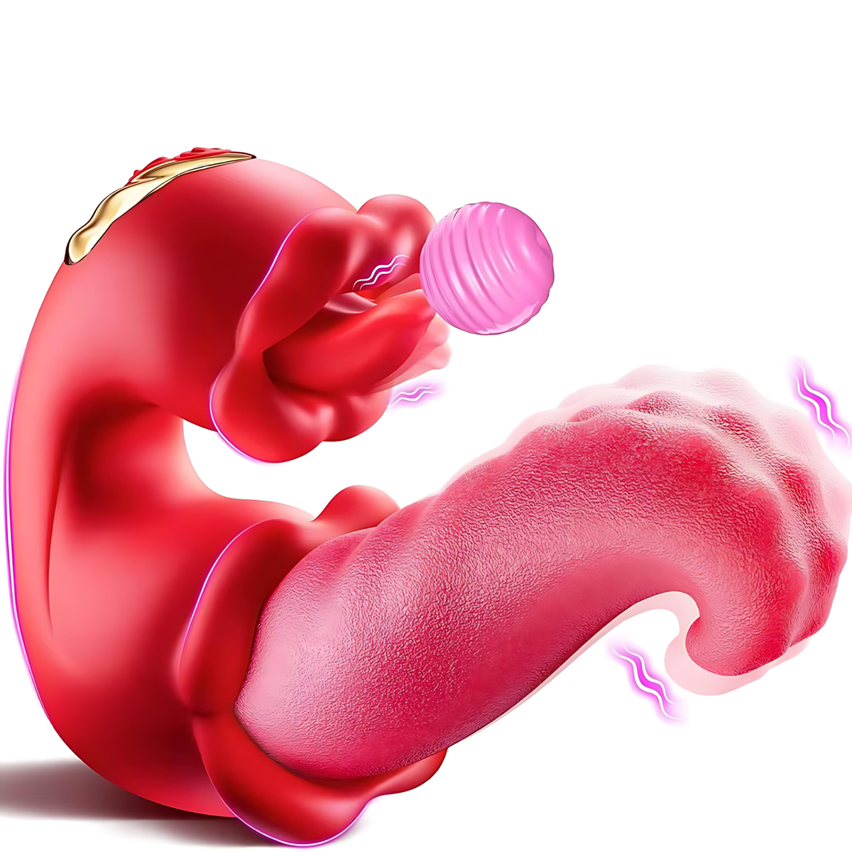 SF Toys VelvetLick – 3-in-1 Tong Vibrator met 20 Standen