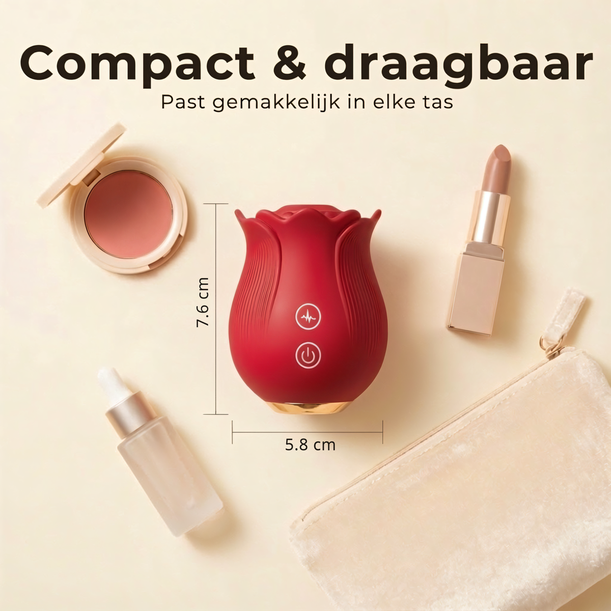 SF Toys Roos Vibrator – 12 Zuigstanden Verkrijgbaar in 3 Kleuren