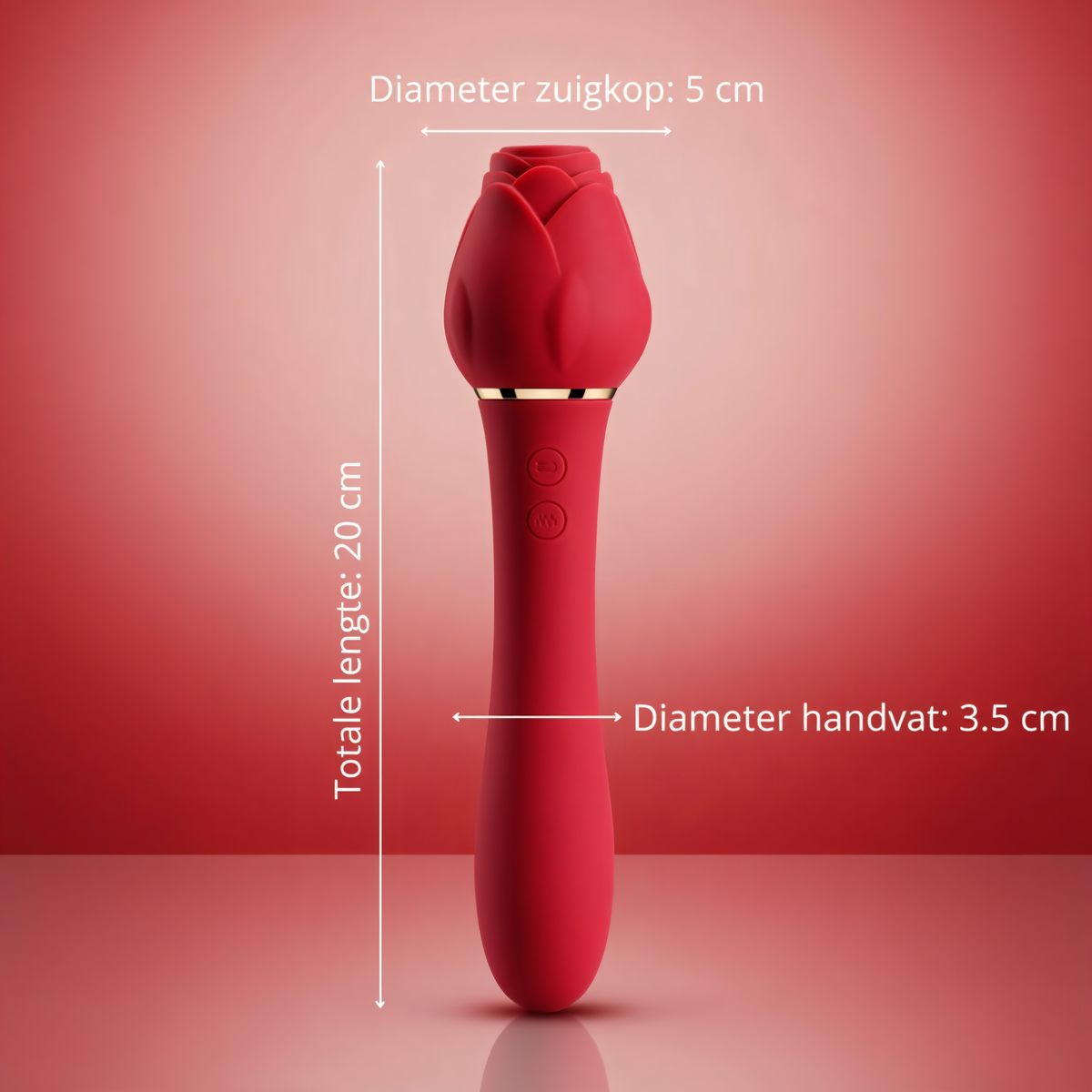 SF Toys Luxe Roos Vibrator – 5 Zuigstanden & 10 Vibratiestanden voor G-Spot en Clitorale Stimulatie