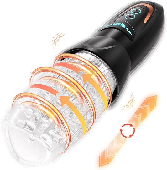 TurboThruster Deluxe – Automatische Masturbator met 8 Thrusting & Roterende Standen – 10 Vibratiestanden