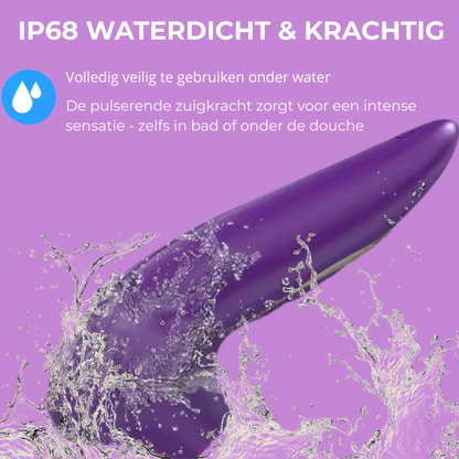 Paarse zuigvibrator voor vrouwen – 10 Zuigstanden  – Stil & Waterdicht
