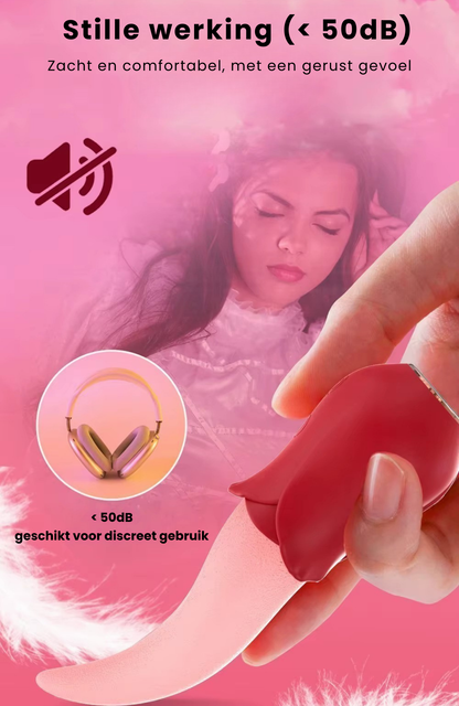 Tong Vibrator Rood – 10 Vibratiestanden – Clitoris, G-spot en Tepel Stimulator