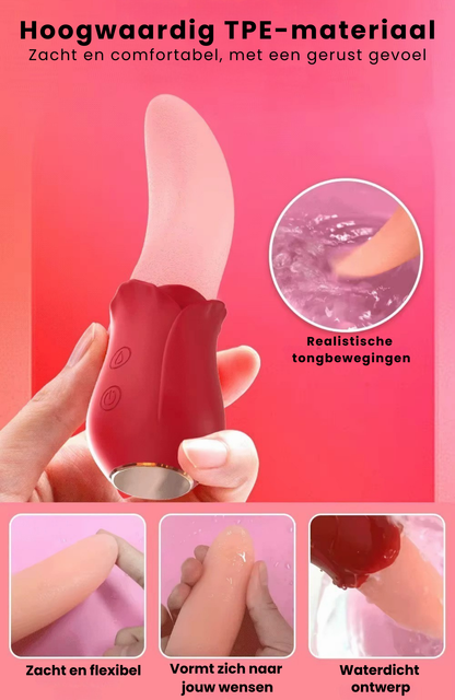 Tong Vibrator Rood – 10 Vibratiestanden – Clitoris, G-spot en Tepel Stimulator