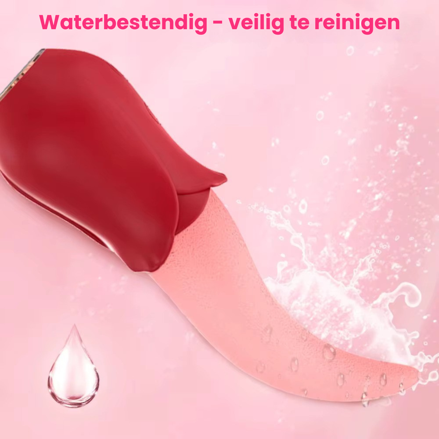 Tong Vibrator Rood – 10 Vibratiestanden – Clitoris, G-spot en Tepel Stimulator